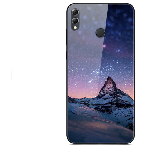 фото Чехол-бампер mypads для samsung galaxy s11 / samsung galaxy s20+ plus на силиконовой основе с закаленным стеклом на заднюю крышку телефона тематика горы