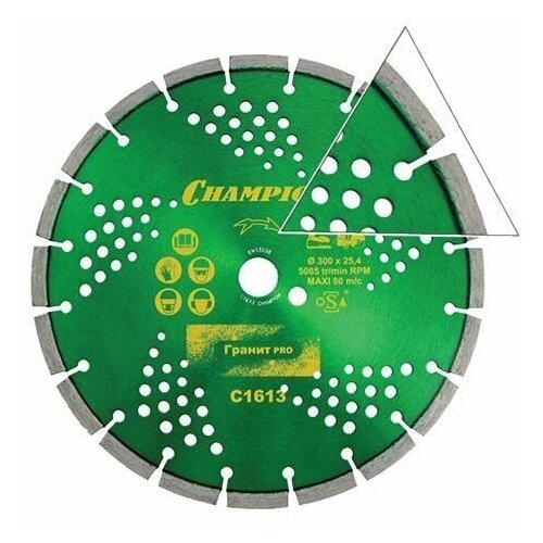 Диск алмазный гранит CHAMPION PRO 300/25,4/10 Laser Granitek