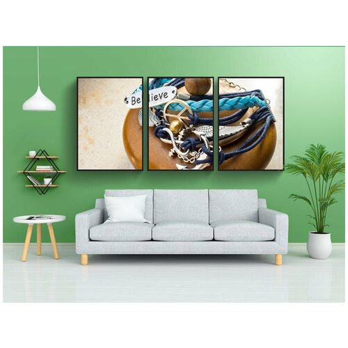 фото Набор модулных постеров для интерьера "браслет, ювелирные изделия, полагать" 60x90 см. в тубусе, без рамки lotsprints