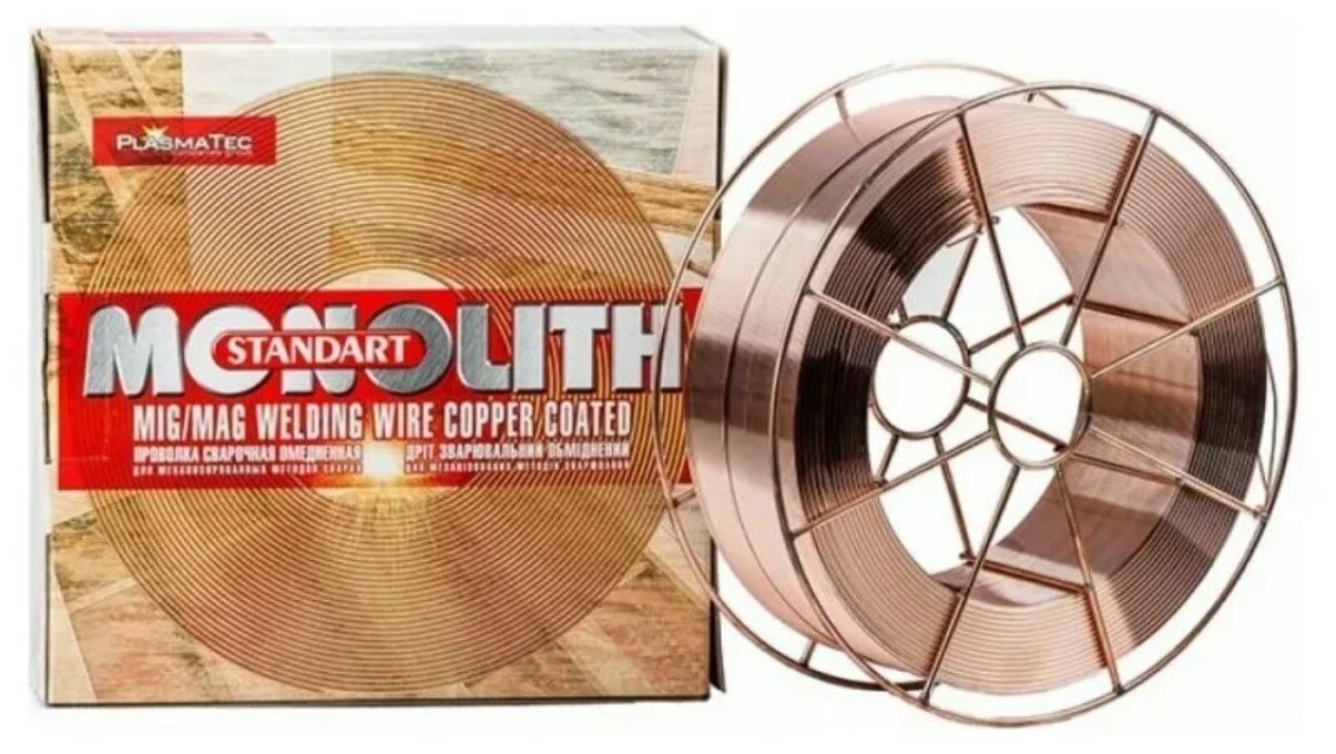 Проволока омедненный MONOLITH СВ-08г2с 1мм 18кг