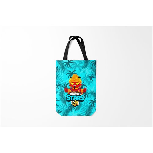фото Сумка-шоппер / 31х42 см / геймерам / brawl stars evil gene джин burnettie