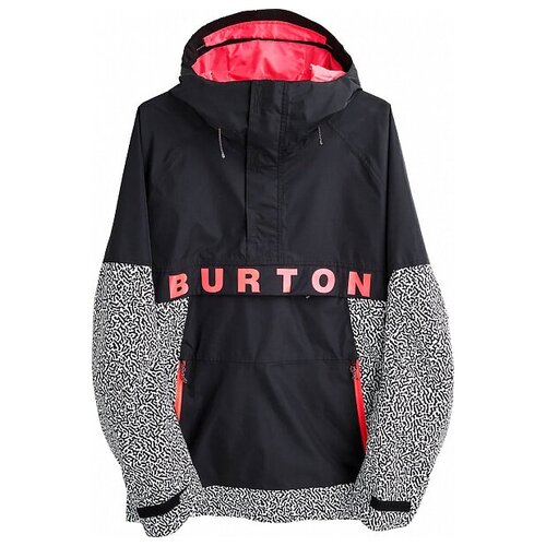 Куртка мужская BURTON FROSTNER ANORAK (21/22) True Black-PJ Print, размер XL