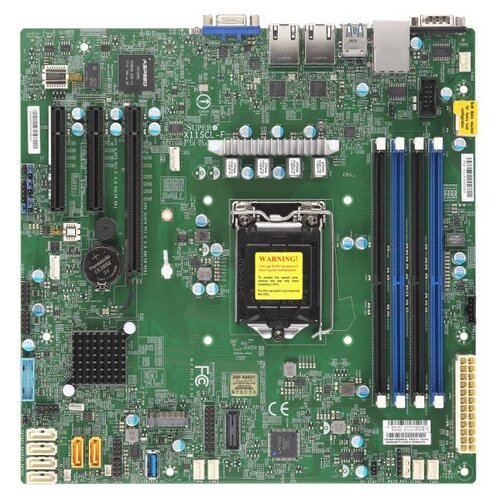 Материнская плата Supermicro X11SCL-F-B OEM материнская плата supermicro x11scz f b oem