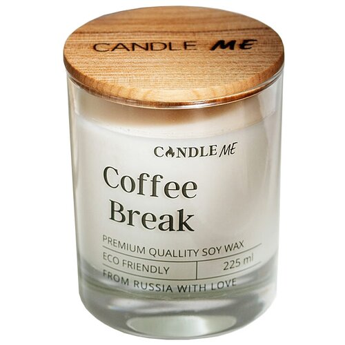 Ароматическая свеча с деревянным фитилем , Coffee break (Кофейный перерыв) 250 мл