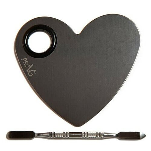 Палитра для смешивания Pro VG - Silver Heart + шпатель (металл)