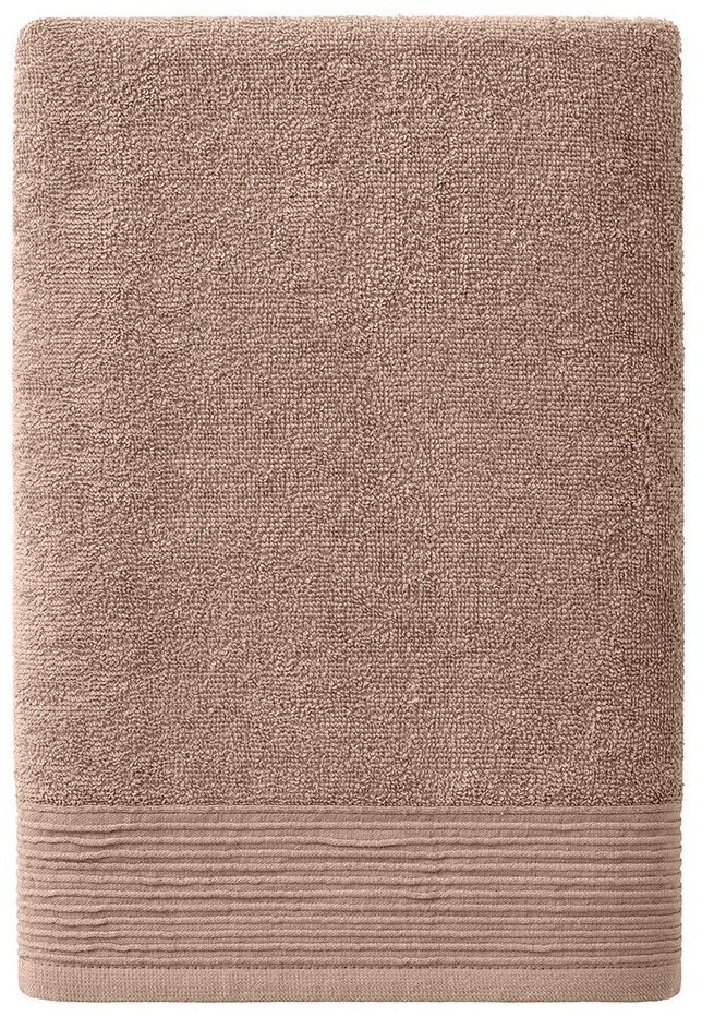 Махровое банное полотенце Самойловский текстиль коллекция "Палитра" цвет "Мокко" 70х130 см плотность 300 г/м2