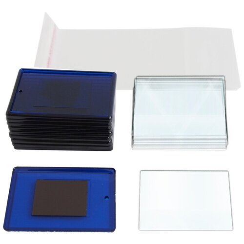 Набор заготовок магнитов 10 шт.Синий/Фоторамка магнитная/Заготовка акрилового магнита под фото