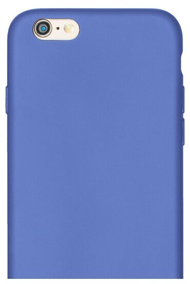 фото Чехол матовый для Apple iPhone 6/6S, синий, Deppa 140024