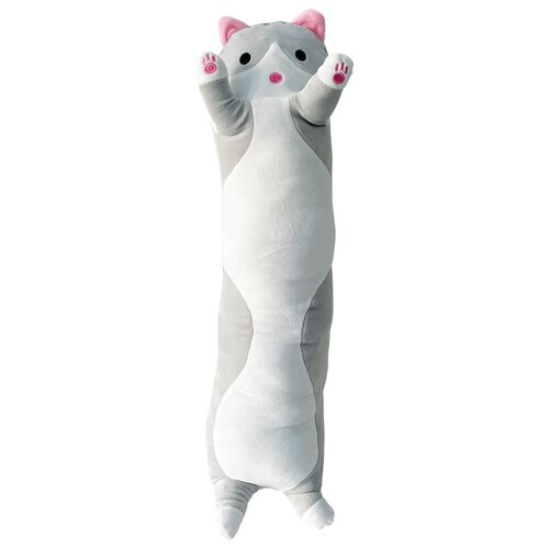 Мягкая игрушка длинный кот батон 70 см, игрушка-подушка, игрушка антистресс, детская игрушка