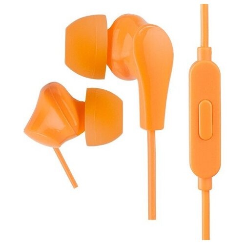 Perfeo наушники внутриканальные c микрофоном ALPHA оранжевые 66700₽