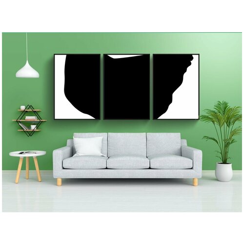 фото Набор модулных постеров для интерьера "курица, петух, животное" 60x90 см. в тубусе, без рамки lotsprints