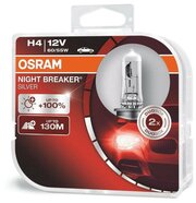 Галогенная лампа H4 60/55 P43t+100% NIGHT BREAKER SILVER 12V, 2 шт. OSRAM 64193NBS-HCB/Автолампы