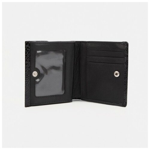 фото Кошелёк, 2 отдела на кнопке, цвет черный нет бренда