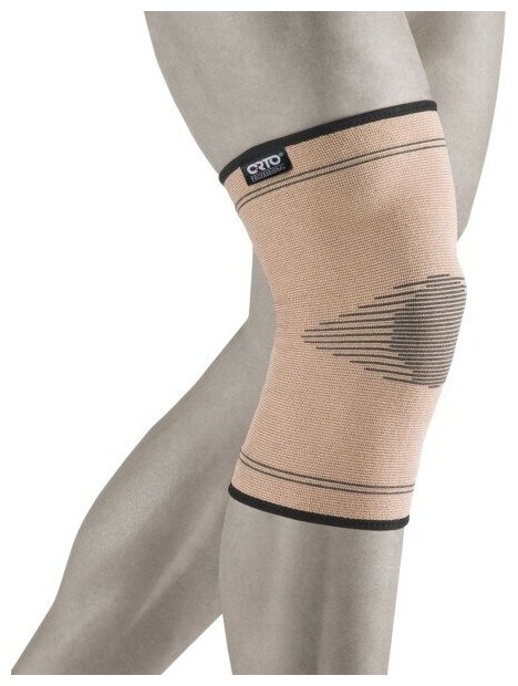 Бандаж коленный Orto Professional BCK 200 эластичный наколенник для легкой фиксации, стабилизации и разгрузки сустава (S, Универсальные)