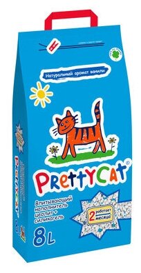 Наполнитель впитывающий PrettyCat Aroma Fruit глиняный с део-кристаллами, 4кг - фото №1