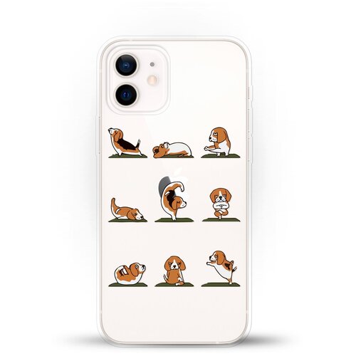 фото Силиконовый чехол зарядка от биглей на apple iphone 12 andy & paul