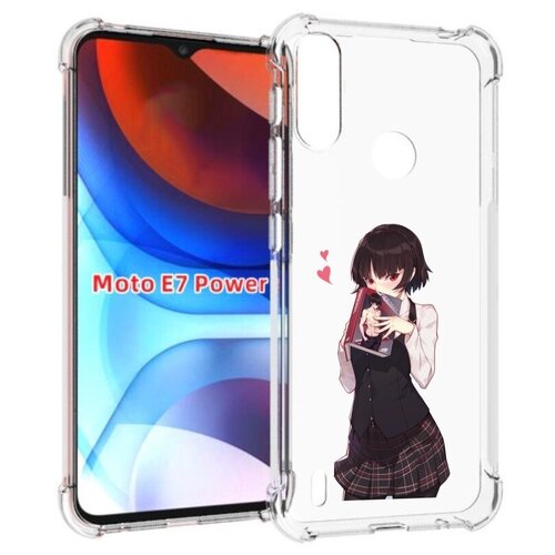 Чехол MyPads Persona 5 - Makoto Niijima для Motorola Moto E7 Power задняя-панель-накладка-бампер