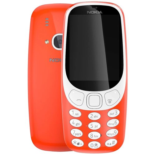 Сотовый телефон Nokia 3310 Dual Sim красный (2*SIM,2.4