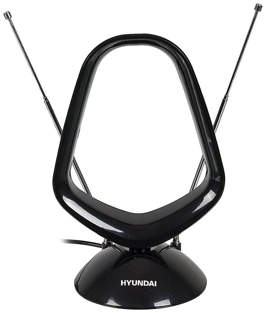 Антенна телевизионная Hyundai 30дБ активная черный - фото №5
