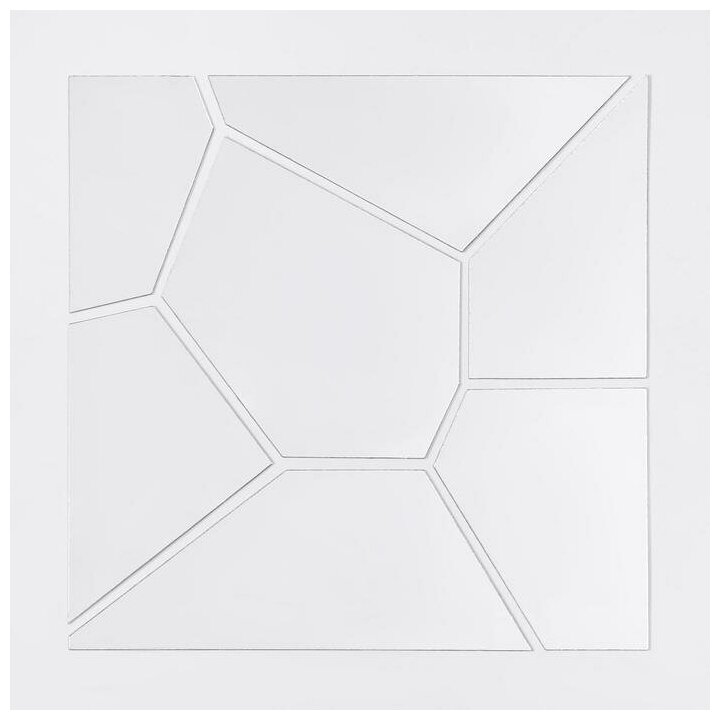 фото Декор настенный, зеркальный, квадрат 20 см, серебро 6847531