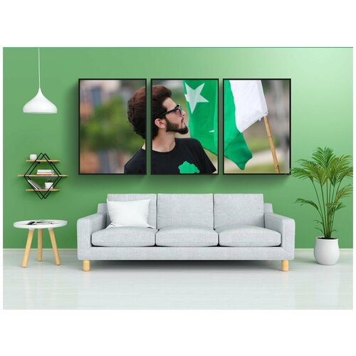 фото Набор модулных постеров для интерьера "мода, стиль, мода мальчики" 60x90 см. в тубусе, без рамки lotsprints