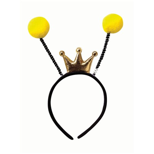 Карнавальный ободок Riota Принцесса Пчелка, желтый, 1 шт карнавальный ободок riota кошечка с пайетками и фатином сиреневый 1 шт