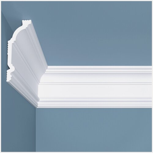 Изображение товара Карниз потолочный ударопрочный bello deco К3 100x40x2000 мм белый.