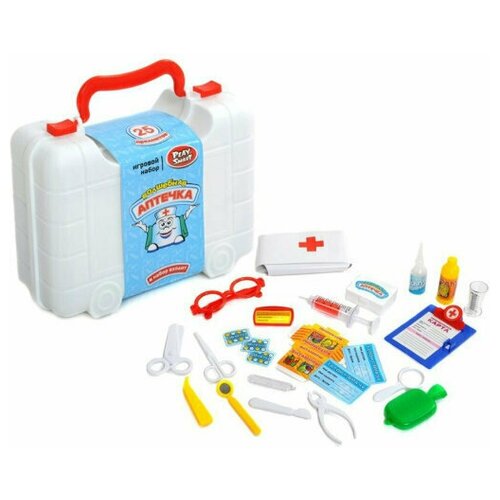 Детский игровой набор доктора Волшебная аптечка 25 предметов в подарок 690₽
