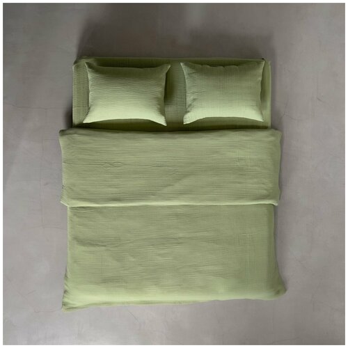 Утяжеленное одеяло SleepDeep + желтый пододеяльник из муслина (размер и вес: 150х210 см, 10 кг)