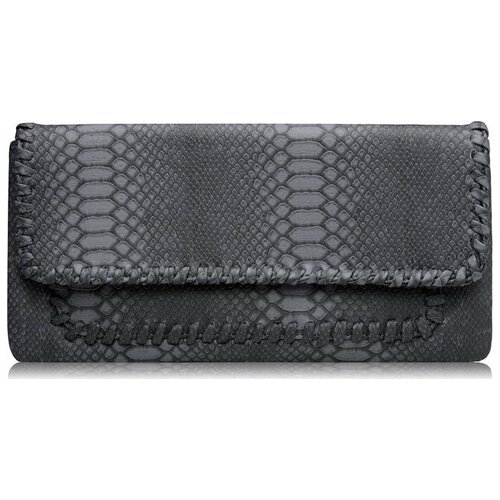 сумка mirka bags elly00010 фактура под рептилию бирюзовый зеленый Сумка клатч TRENDY BAGS, фактура под рептилию, серый