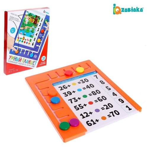 iq zabiaka игра развивающая умный планшет счёт IQ-ZABIAKA Игра развивающая «Умный планшет», счёт