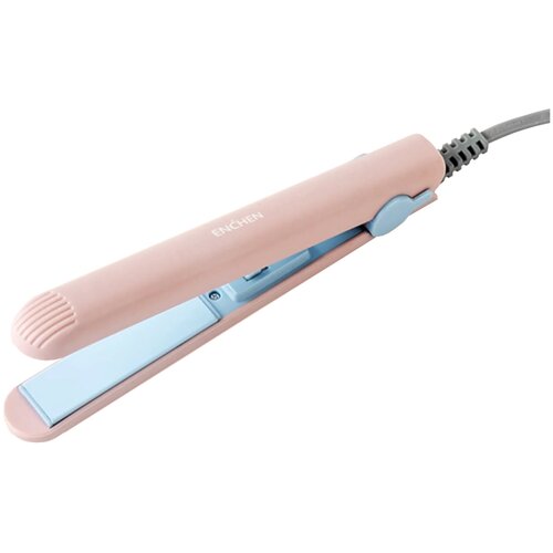 Компактный выпрямитель для волос / Утюжок для волос / Enchen Hair Curler (Pink)