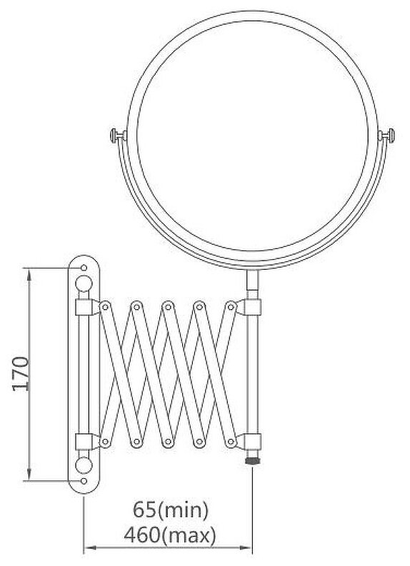 Зеркало косметическое Haiba HB6406, увеличение: x - фотография № 2