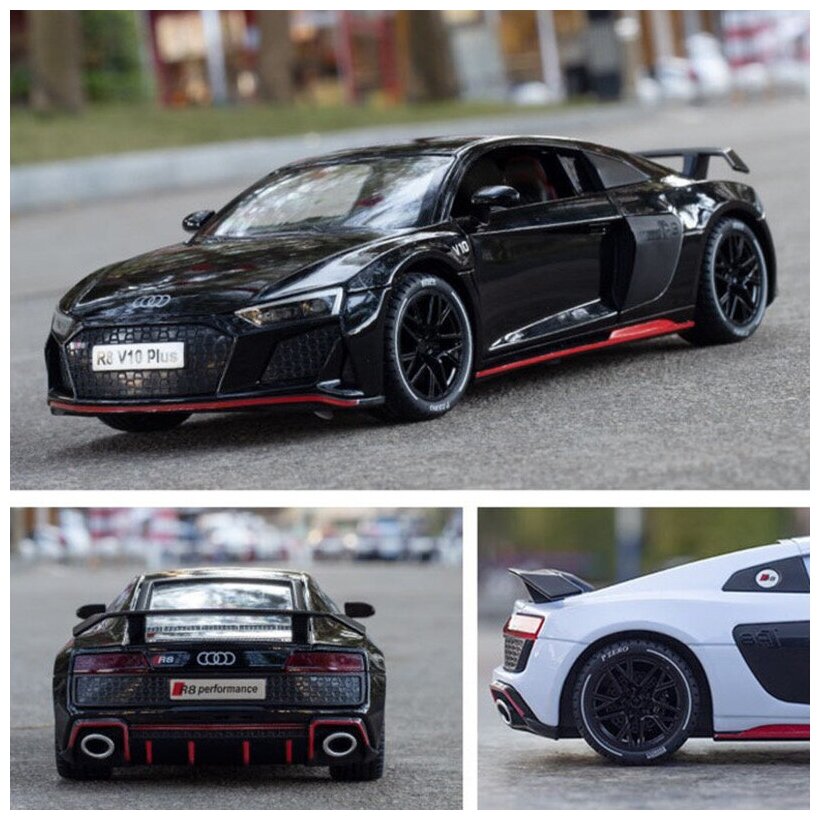 Коллекционная масштабная модель Audi R8 V10 RWS 1:24 (металл, свет, звук)