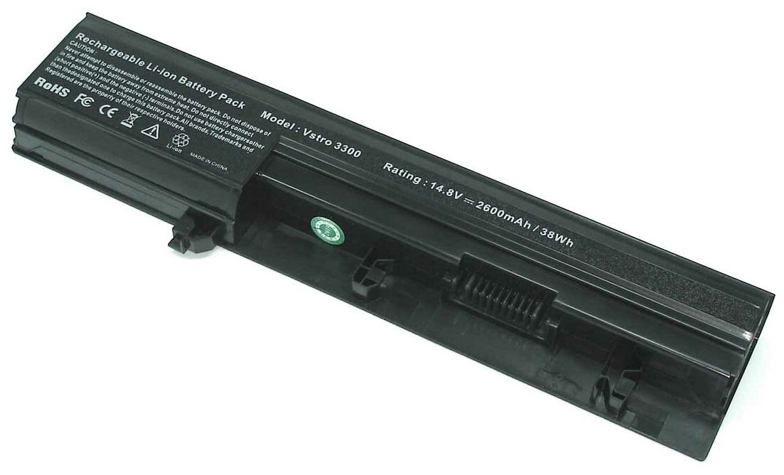Аккумуляторная батарея (аккумулятор) 50TKN для ноутбука Dell Vostro 3300 3350 14.8V 2600mAh черный