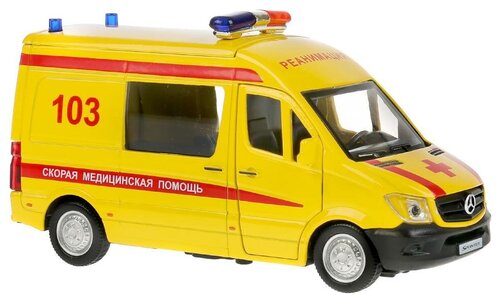 Модель SPRINTERVAN-14AMB-YE MERCEDES-BENZ SPRINTER Реанимация в коробке Технопарк