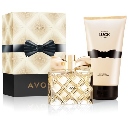 фото Avon набор женский "luck" for her ( парфюмерная вода luck 50 мл + лосьон для тела luck 150 мл)/ эйвон