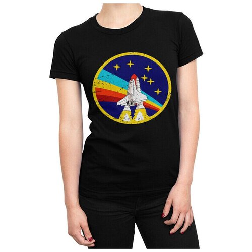 Футболка DreamShirts NASA Женская черная 3XL