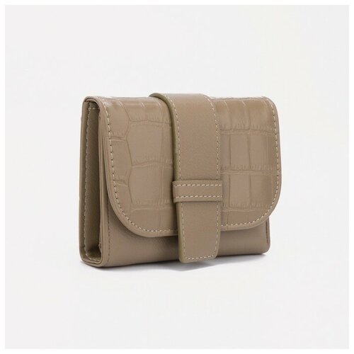 фото Кошелёк на кнопке, цвет коричневый нет бренда