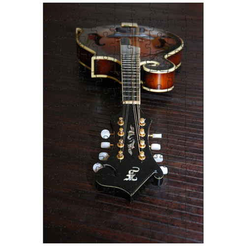 фото Магнитный пазл 27x18см."bluegrass мандолина, мандолина, инструмент" на холодильник lotsprints