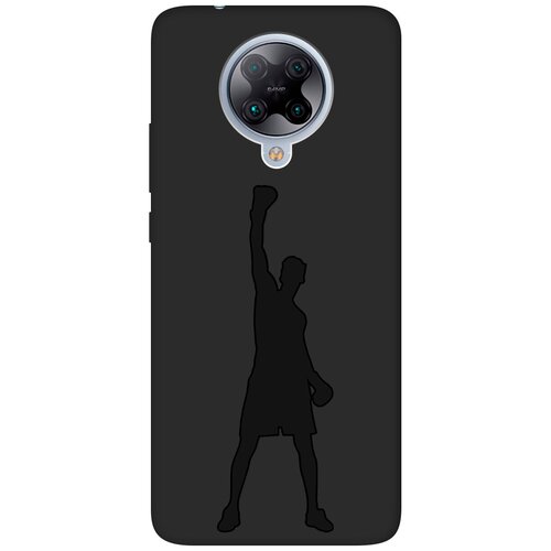 фото Матовый чехол climbing для xiaomi redmi k30 pro / poco f2 pro / сяоми редми к30 про / поко ф2 про с эффектом блика черный re:pa