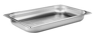 Гастроемкость 1/1*6.5см, перфорир, нерж. (Prohotel Stainless Steel)