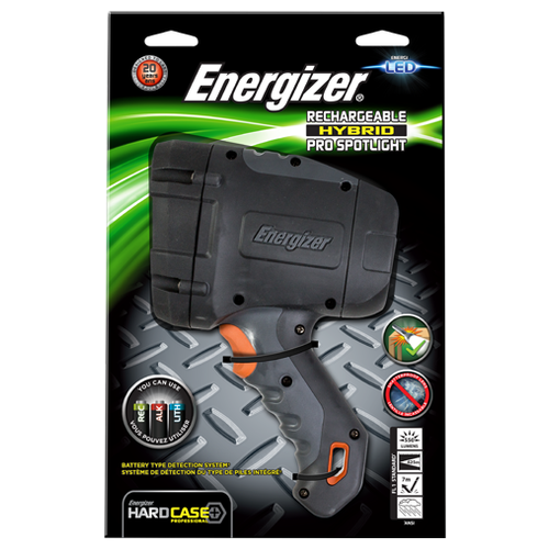 фото Фонарь enrg для работы проф/прожектор hard case pro rechargeable+6ааакб, даль.425м,550lum energizer