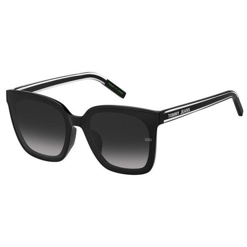 Солнцезащитные очки TOMMY HILFIGER, прямоугольные, черный