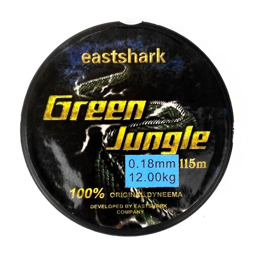 фото Леска плетеная east shark green jungle 115m 115 0,18