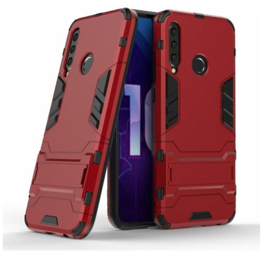 Brodef IRON Противоударный с подставкой чехол для Huawei Honor 20 Lite 2019/Honor 10i/Honor 20e красный
