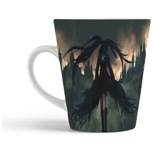 фото Кружка- латте coolpodarok аниме блэк рок шутер девушка со спины