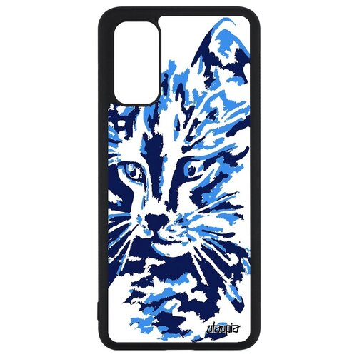 фото Защитный чехол на смартфон // galaxy s20 // "котенок" стиль тигристый, utaupia, синий