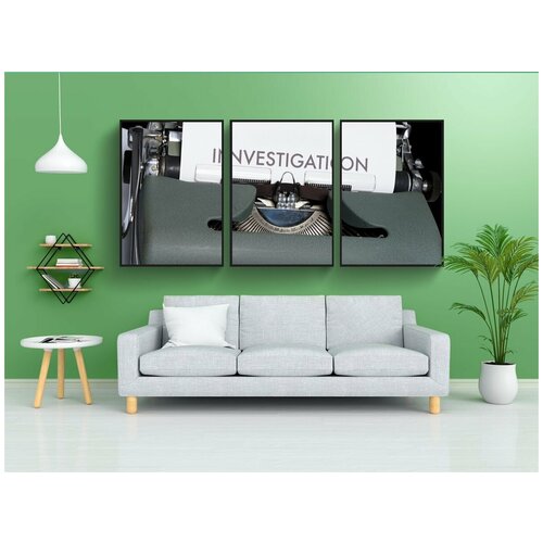 фото Набор модулных постеров для интерьера "концепция, осмотр, найти" 60x90 см. в тубусе, без рамки lotsprints