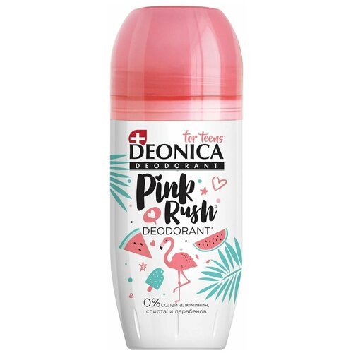 Дезодорант детский Deonica Pink Rush ролик 50 мл